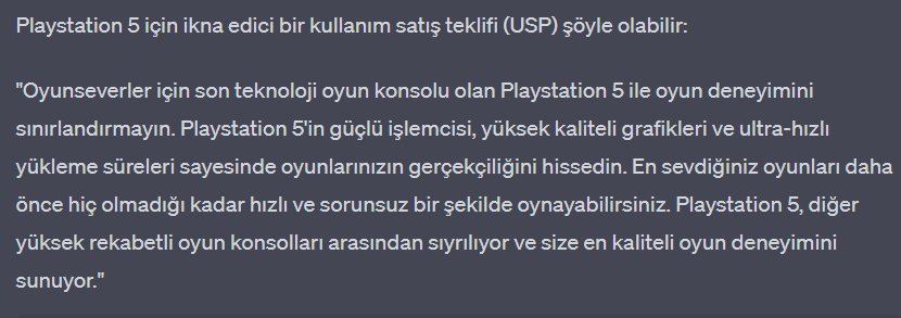 Ürüne - Hizmete Özel Satış Teklifi Oluşturma